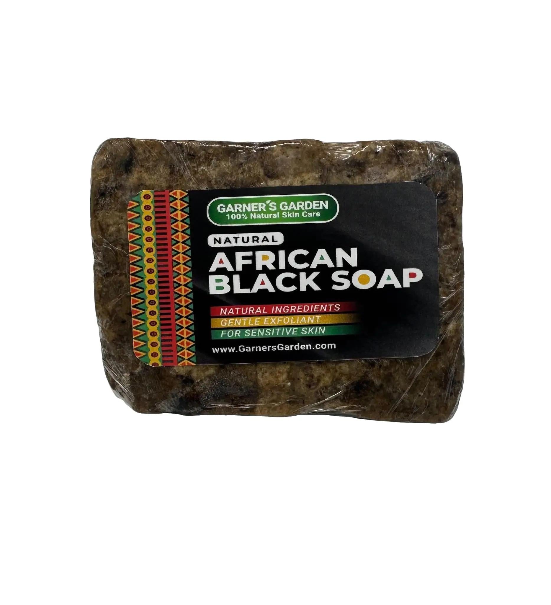 Raw African Black Soap Bar (0.5 lb)