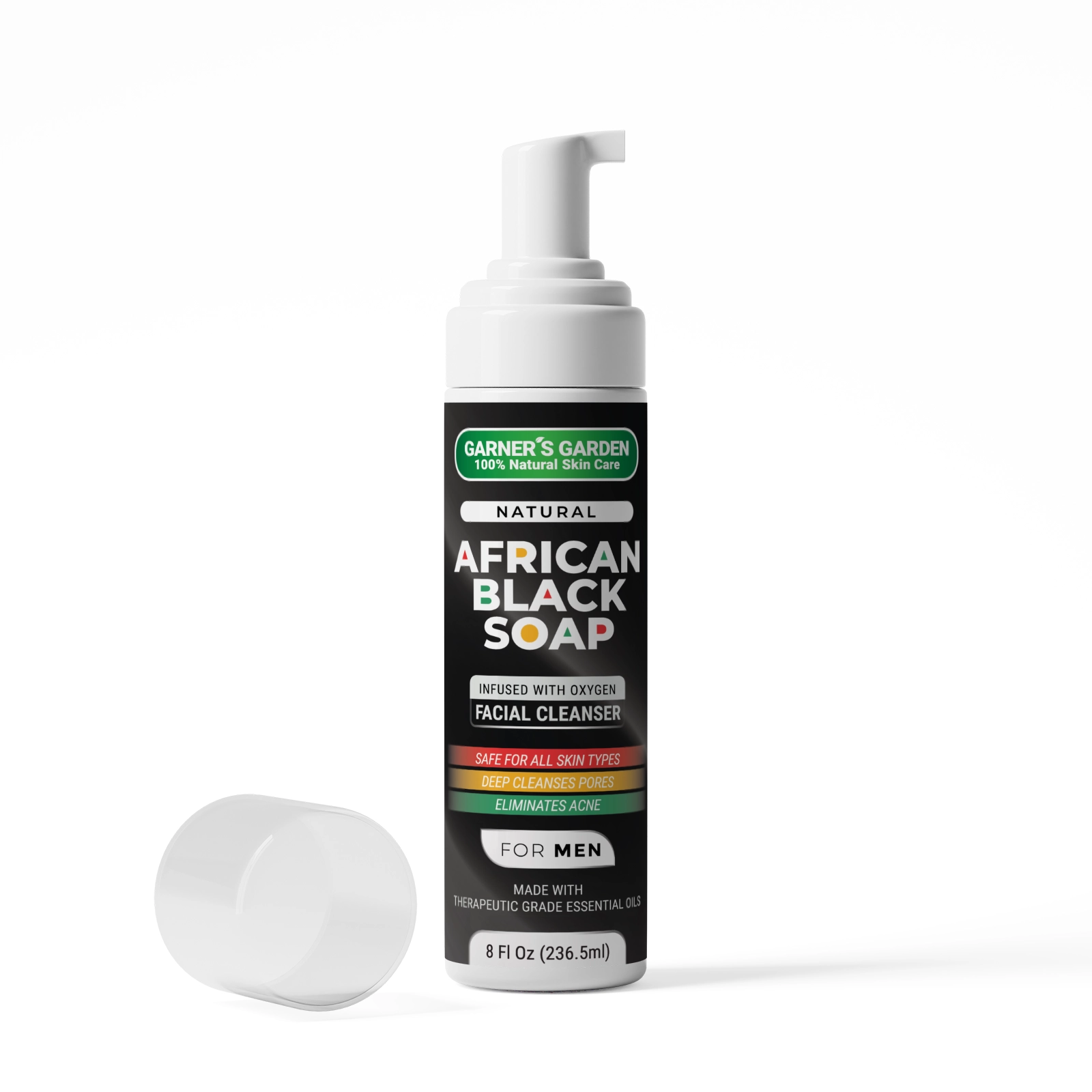 African Black Soap Facial Cleanser | Men's | H2O2 WS