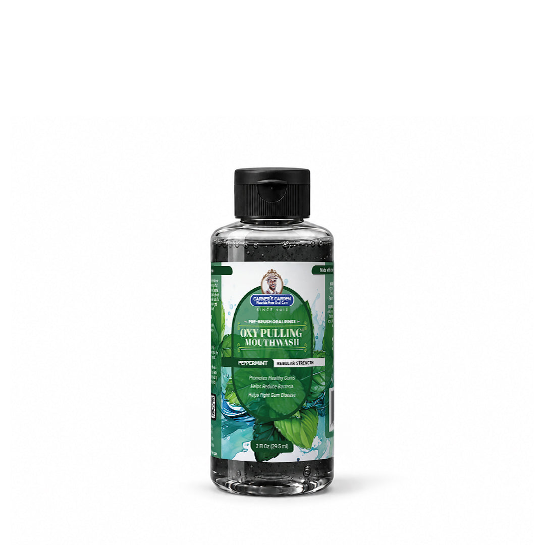Travel Sized Oxy Pulling Mouthwash | Activated Charcoal | H2O2