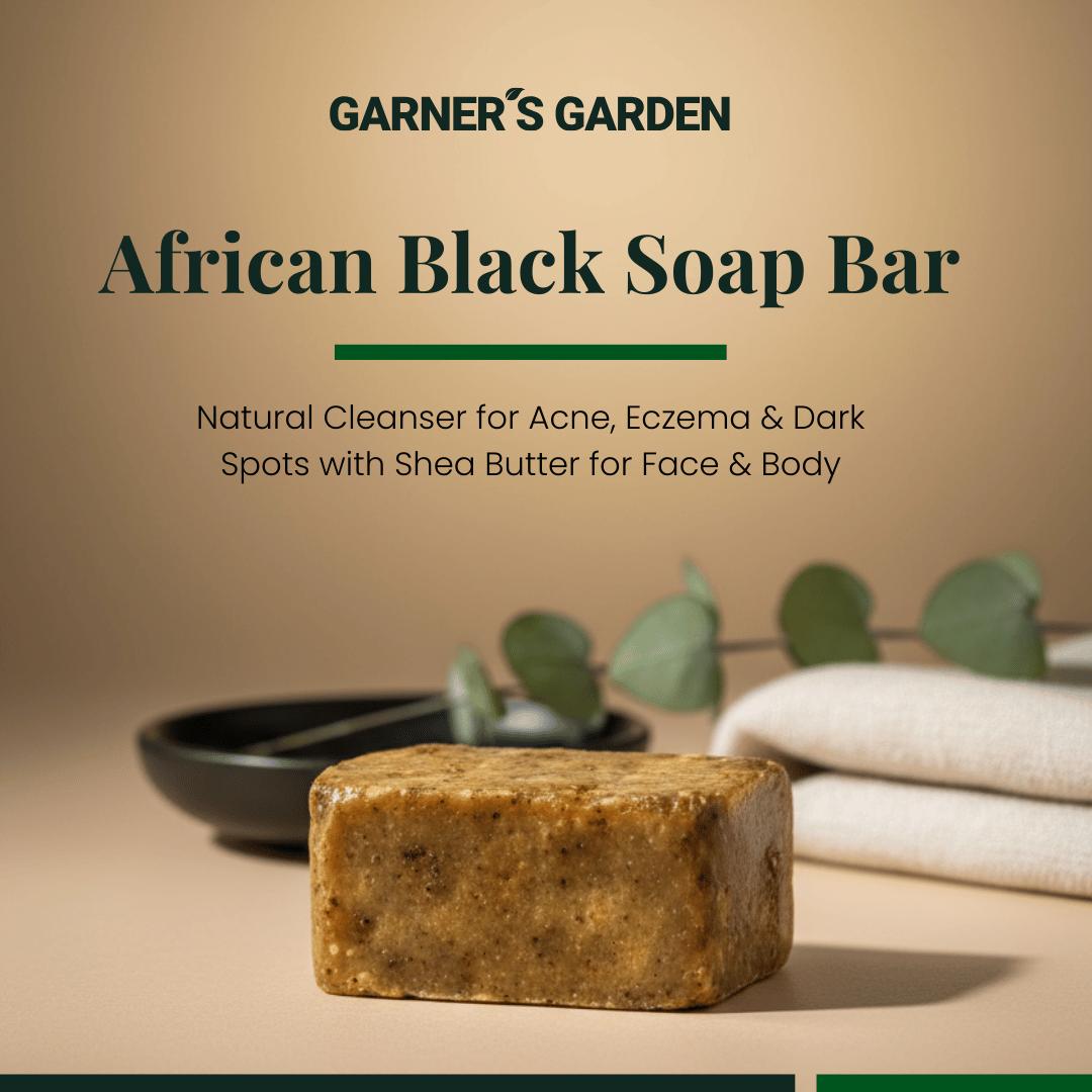 Raw African Black Soap Bar (0.5 lb)