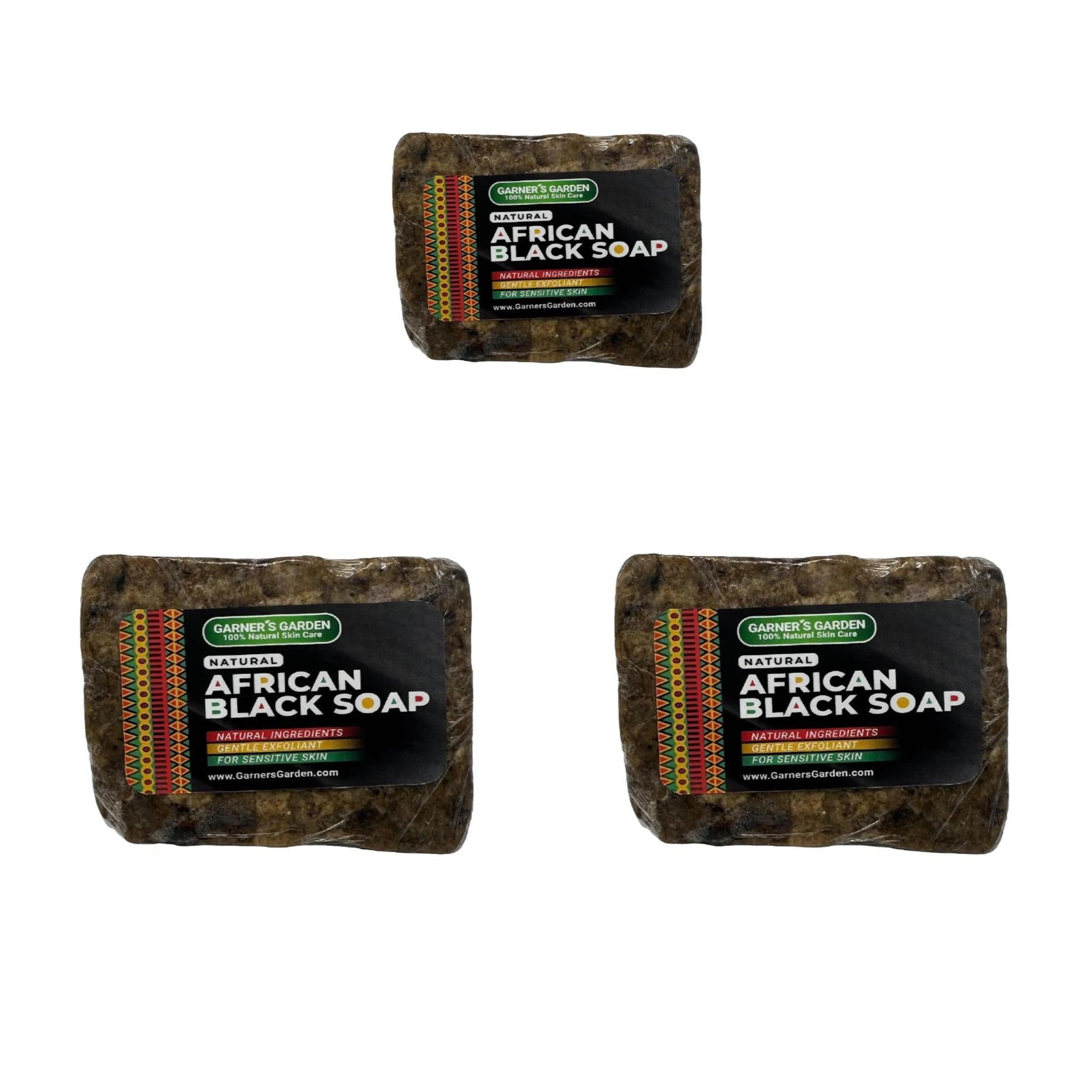 Raw African Black Soap Bar (0.5 lb)