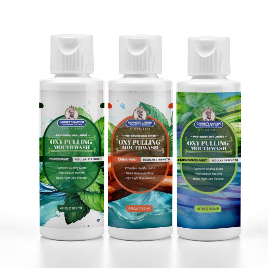 Travel Sized Oxy Pulling Mouthwash | Activated Charcoal | H2O2