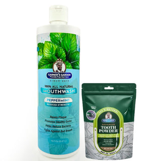 Natural Mouthwash and Tooth Powder