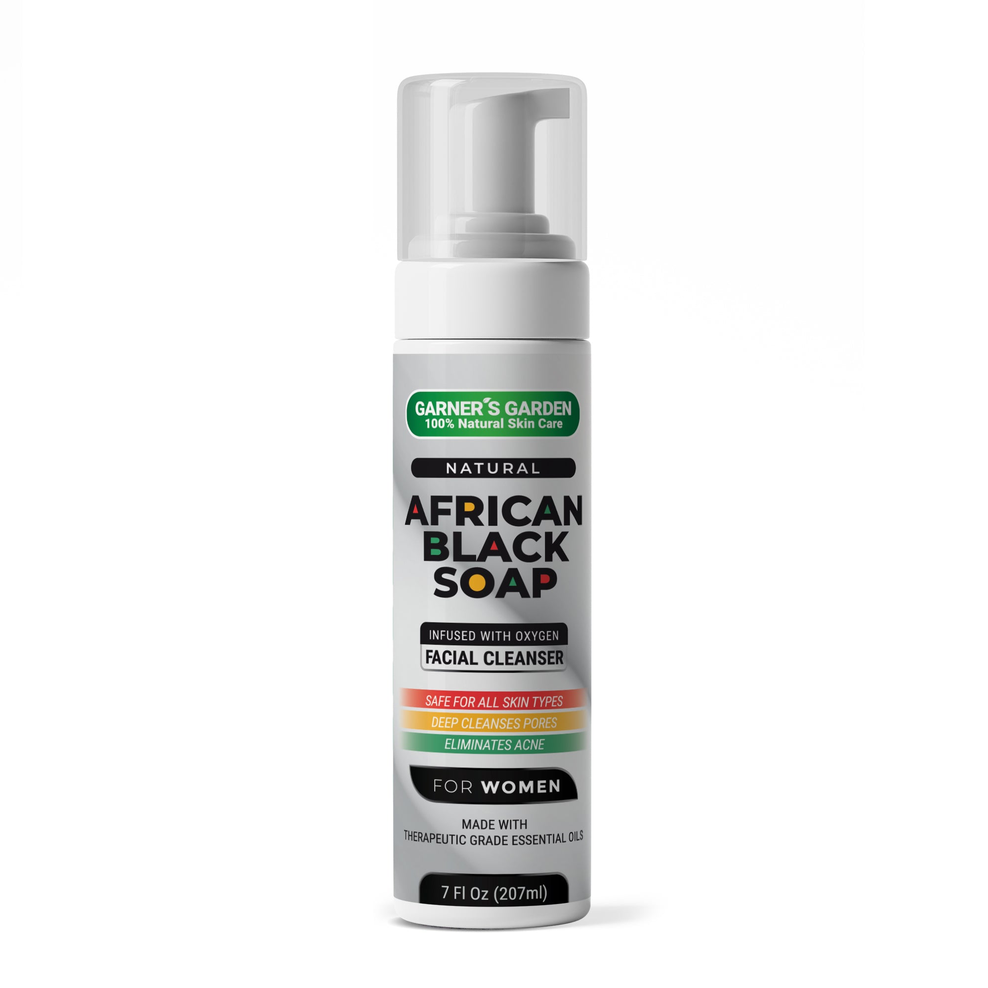 African Black Soap Foaming Facial Cleanser | H2O2