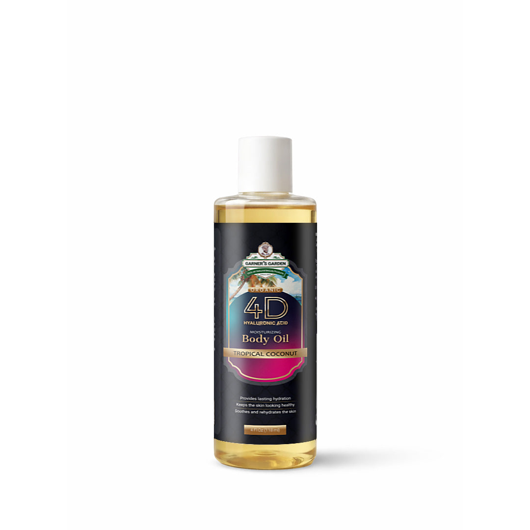 4D Hyaluronic Acid Body Oil Tropical Coconut 4 oz
