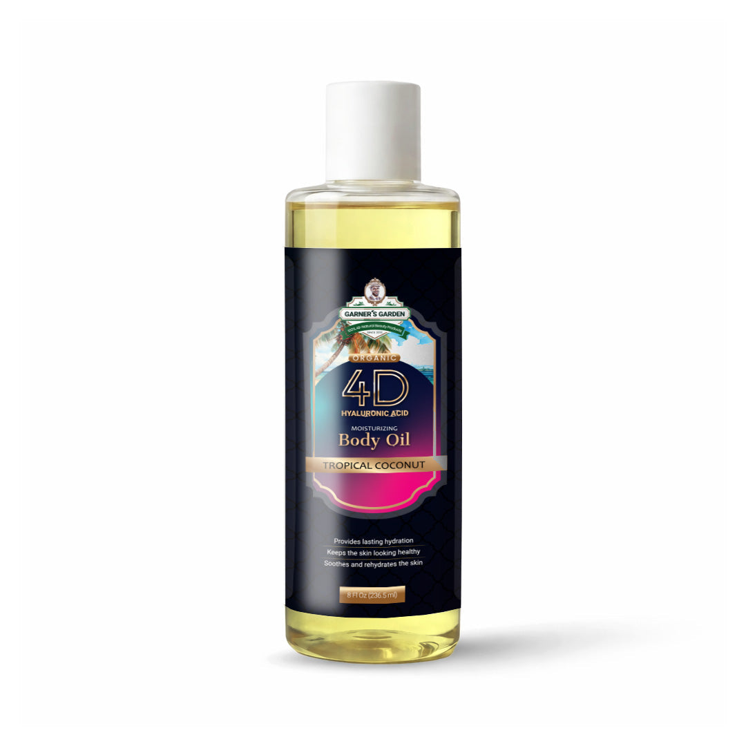 4D Hyaluronic Acid Body Oil Tropical Coconut 8 oz