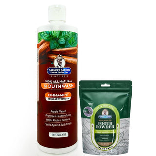 Natural Mouthwash and Tooth Powder