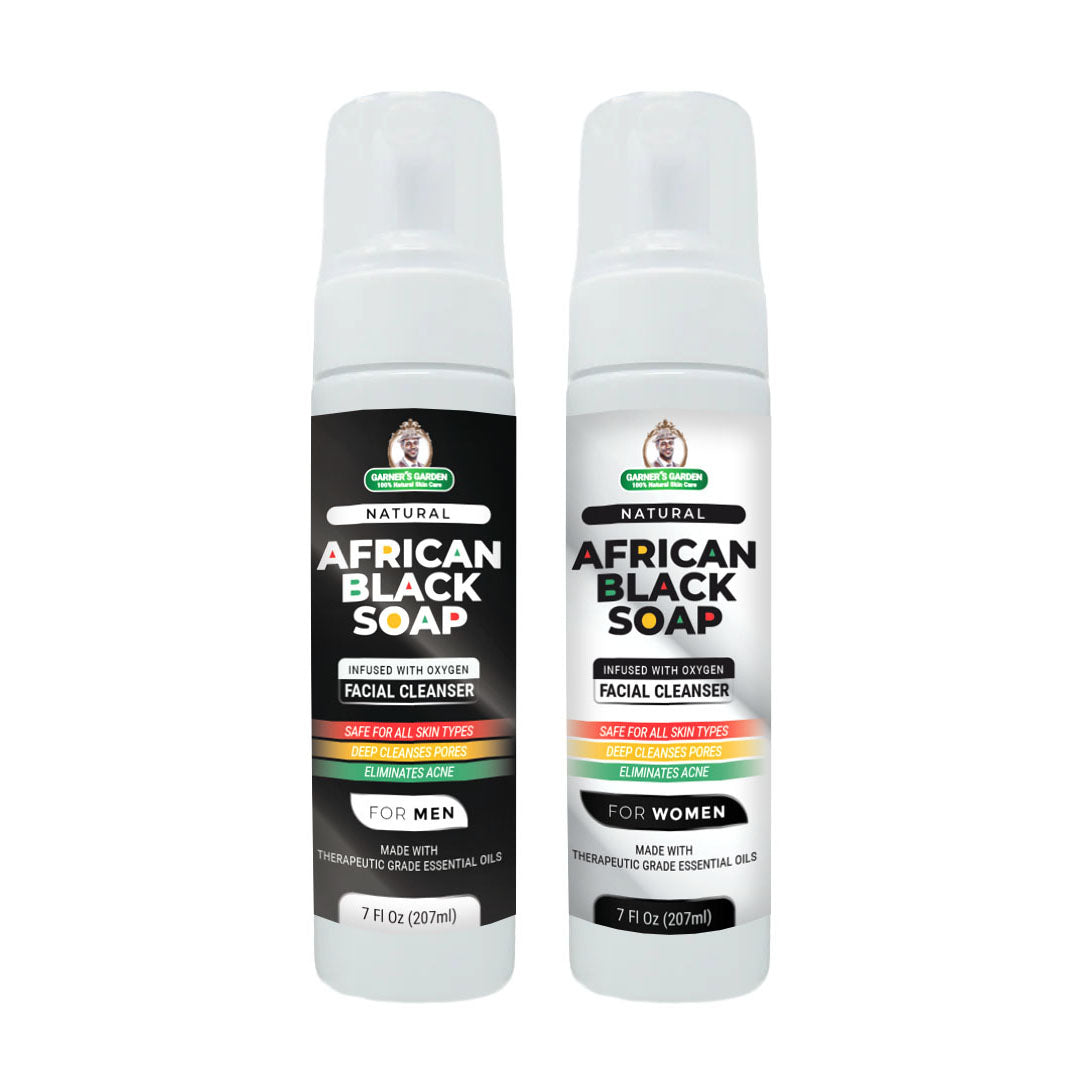 African Black Soap Foaming Facial Cleanser | H2O2