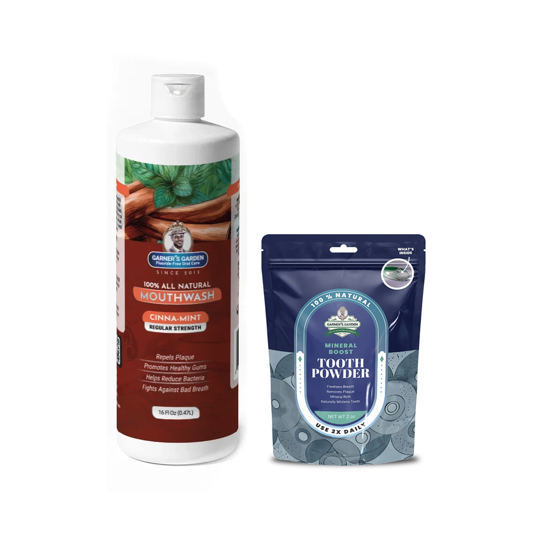 Natural Mouthwash and Tooth Powder | H2O2 | Antibacterial Fluoride-Free