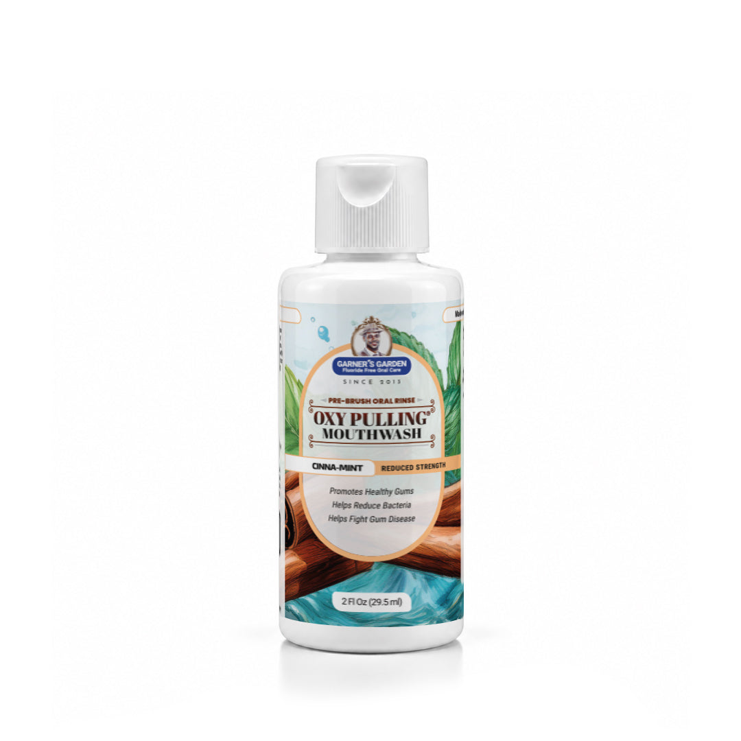 Travel Sized Oxy Pulling Mouthwash | Activated Charcoal | H2O2