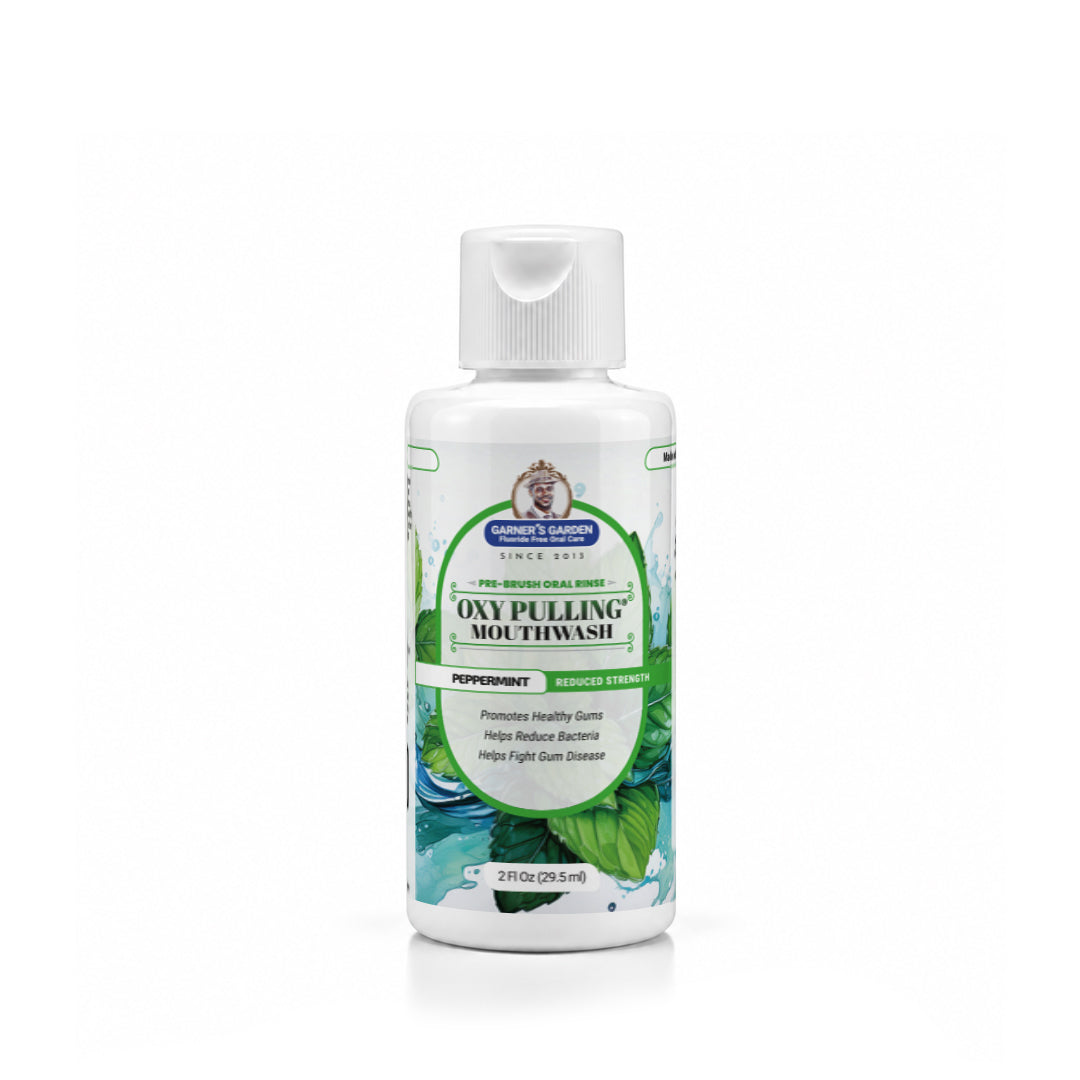 Travel Sized Oxy Pulling Mouthwash | Activated Charcoal | H2O2