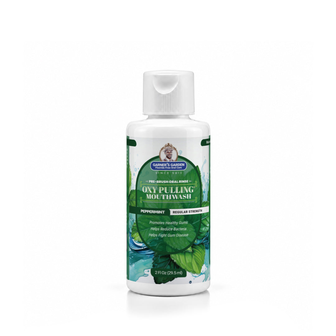 Travel Sized Oxy Pulling Mouthwash | Activated Charcoal | H2O2
