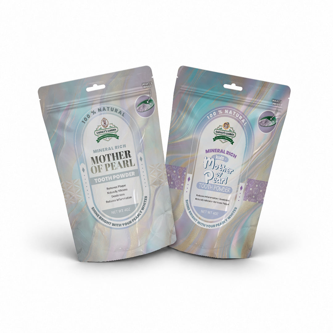 Mother of Pearl Tooth Powder | Fluoride Free | 100% Natural WS (12 Pack Case)