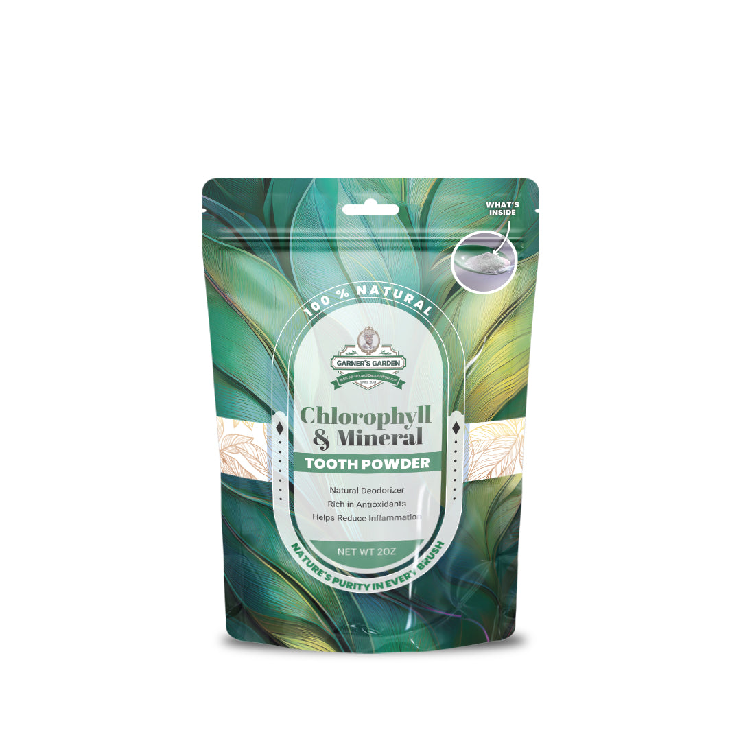 Chlorophyll & Mineral Tooth Powder | Fluoride Free | 100% Natural | WS (12 Pack Case)