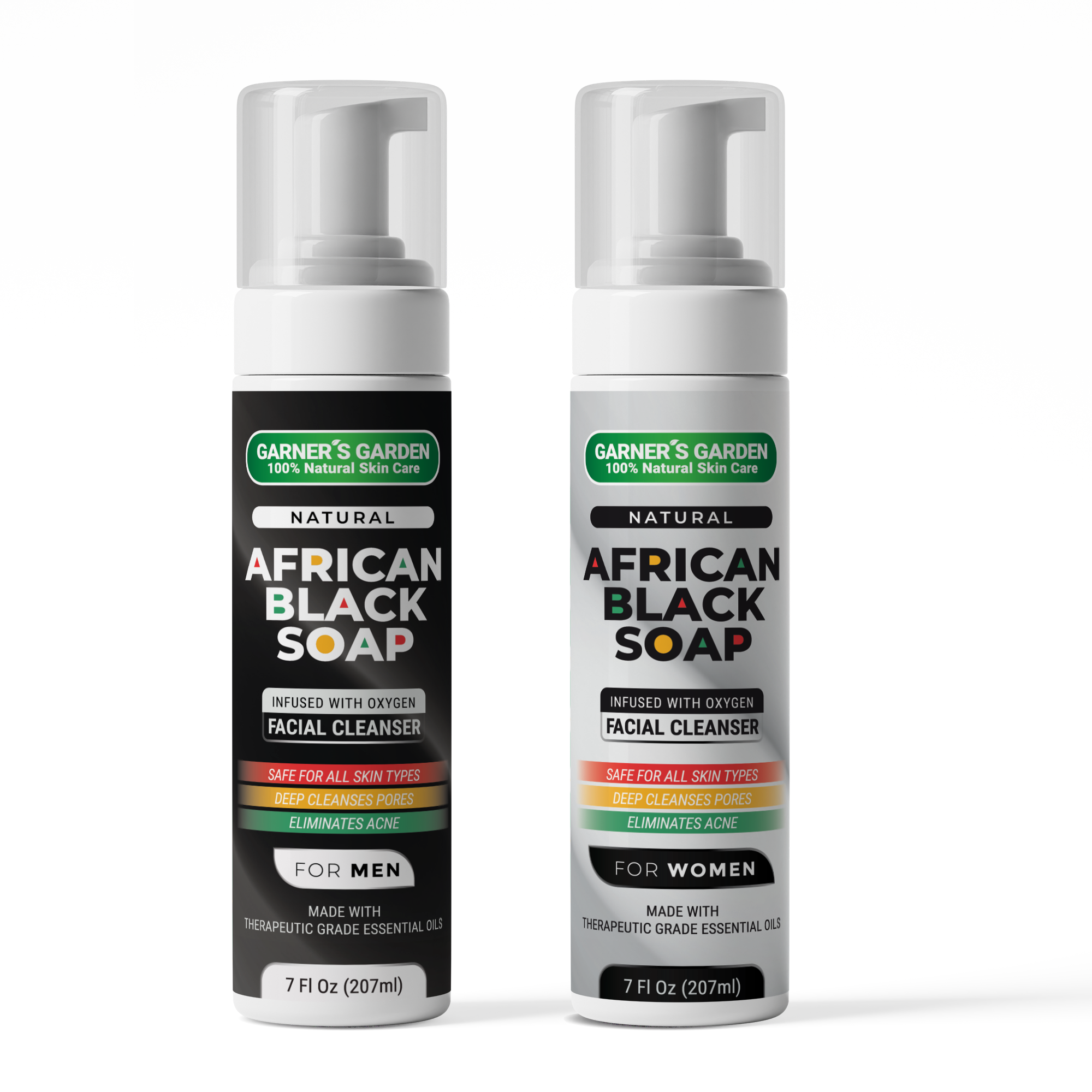 African Black Soap Foaming Facial Cleanser | H2O2
