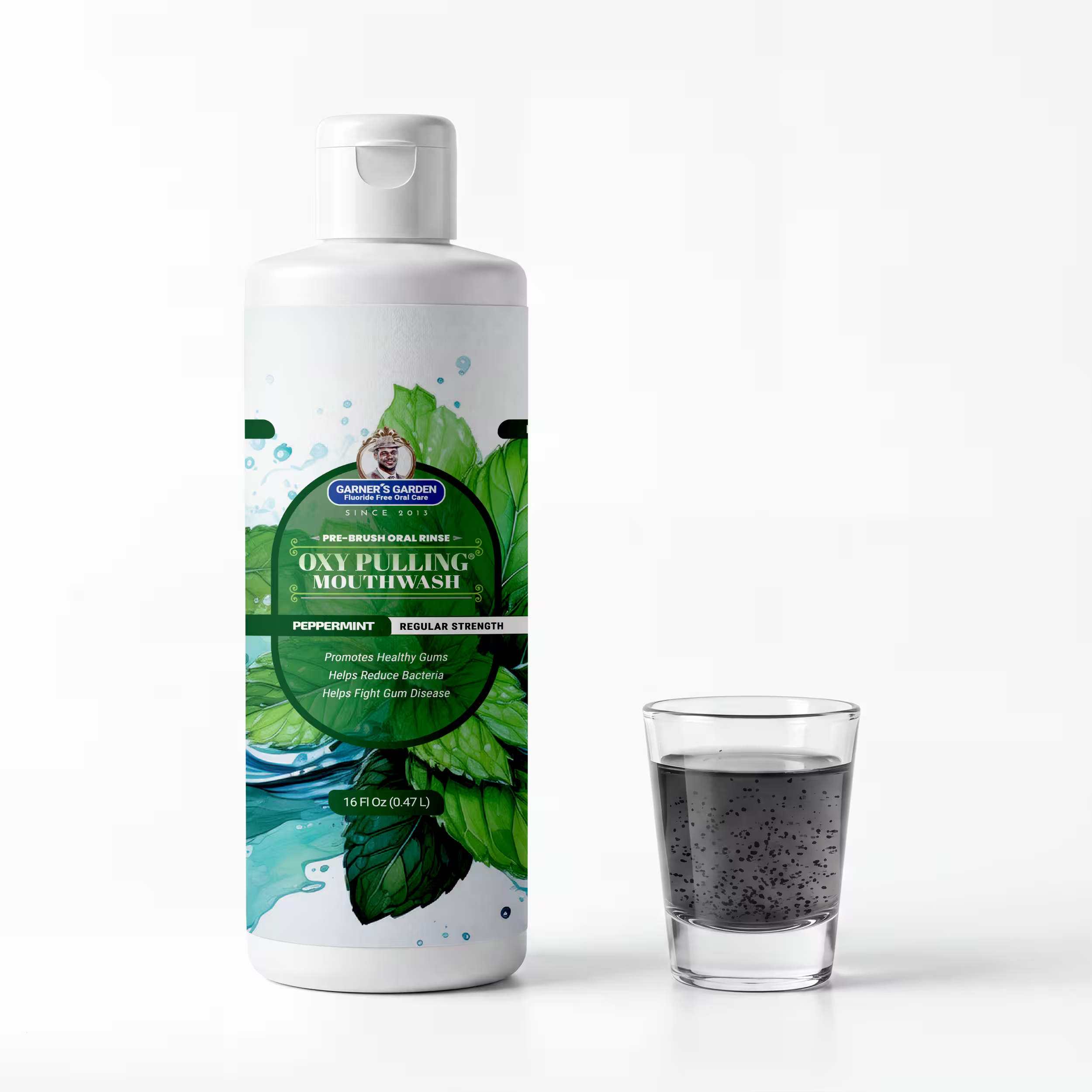 Oxy Pulling Mouthwash | Activated Charcoal | H2O2