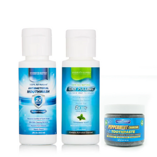 Travel Sized Oral Care Trio Peppermint